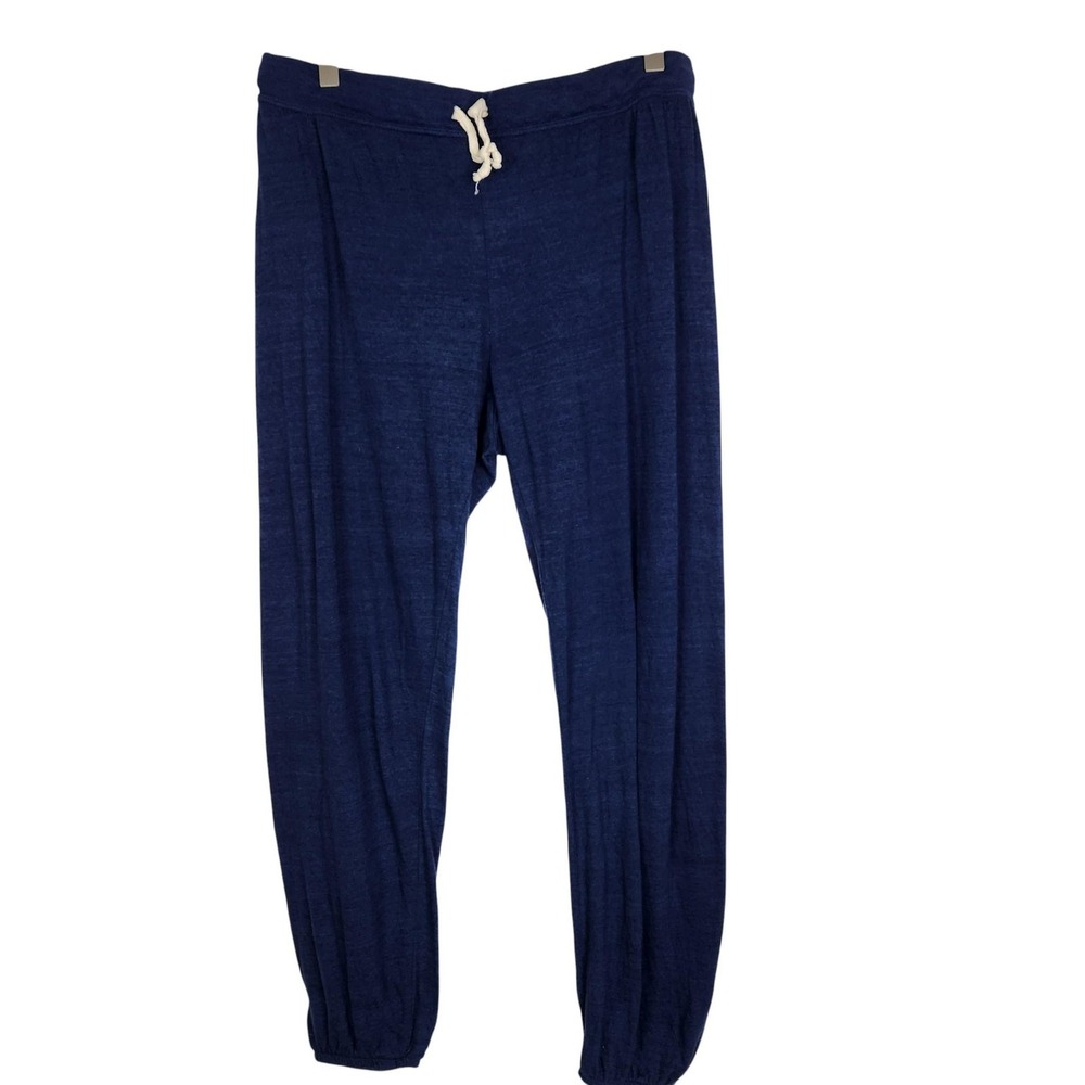 NATION LTD Pants Womens XL Blue Soft Jogger‎ Lounge Sweatpants Made USA
